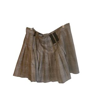 Hell Bunny Black and Gray A-Line Skirt